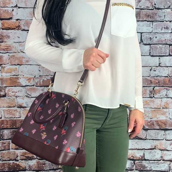NWT Coach wild flower Sierra satchel - Picture 3 of 8